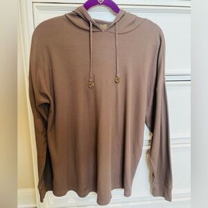 Belle by Kim Gravel Waffle Knit Hoodie